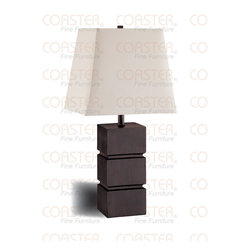 Table Lamp With Cappuccino Base (Set of 2) - Coaster Co. - Table Lamps