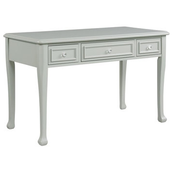 UrbanPro Transitional Styled Wooden Desk with 3 Spacious Drawers in Gray
