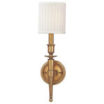 Hudson Valley Lighting - Hudson Valley Lighting 4901-AGB Abington Collection - One Light Wall Sconce - Designs of distinction and manufacturing of the hiAbington Collection  Aged Brass *UL Approved: YES Energy Star Qualified: n/a ADA Certified: n/a  *Number of Lights: Lamp: 1-*Wattage:60w Candelabra bulb(s) *Bulb Included:No *Bulb Type:Candelabra *Finish Type:Aged Brass