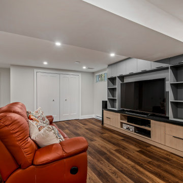 Basement and Bathroom Renovation for Returning Clients in Mississauga