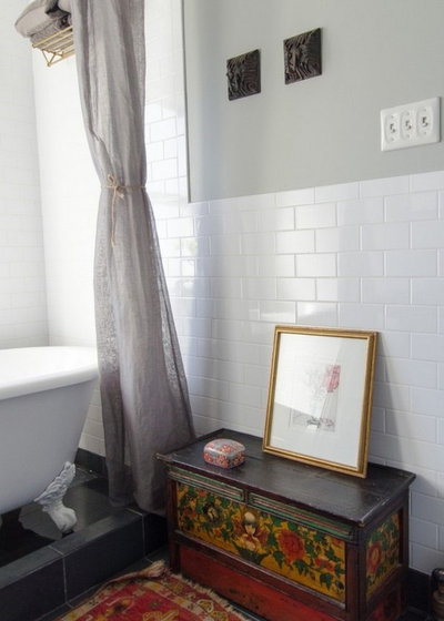 Eclectic Bathroom by indigo & ochre design
