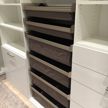 Master Closet with HIGH GLOSS accents