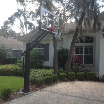 Chris M's Pro Dunk Gold Basketball System on a 28x45 in Lithia, FL