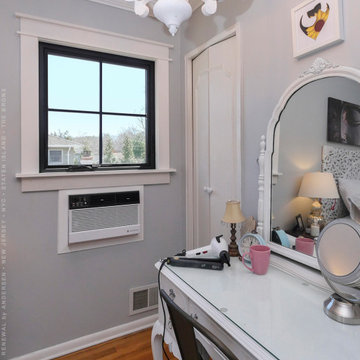 Black Window in Stylish Bedroom - Renewal by Andersen New Jersey / NYC