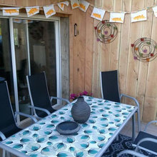 terras front of house/patio at the back