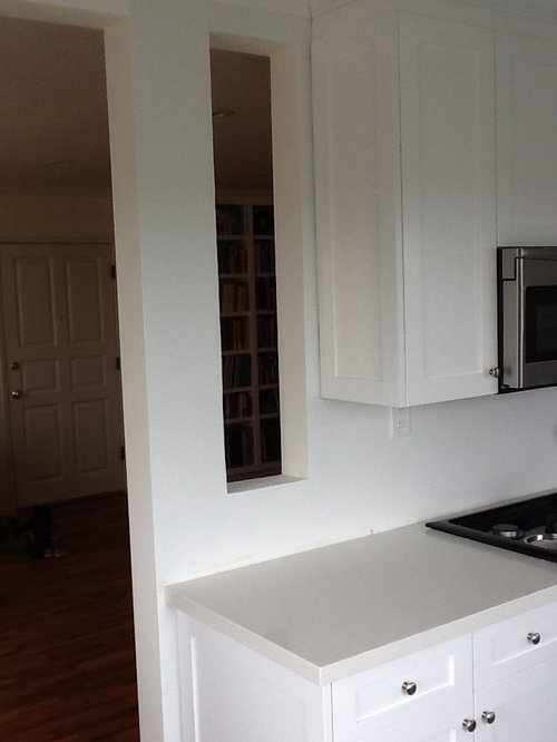 Kitchen Backsplash Layout Around Pass Through?