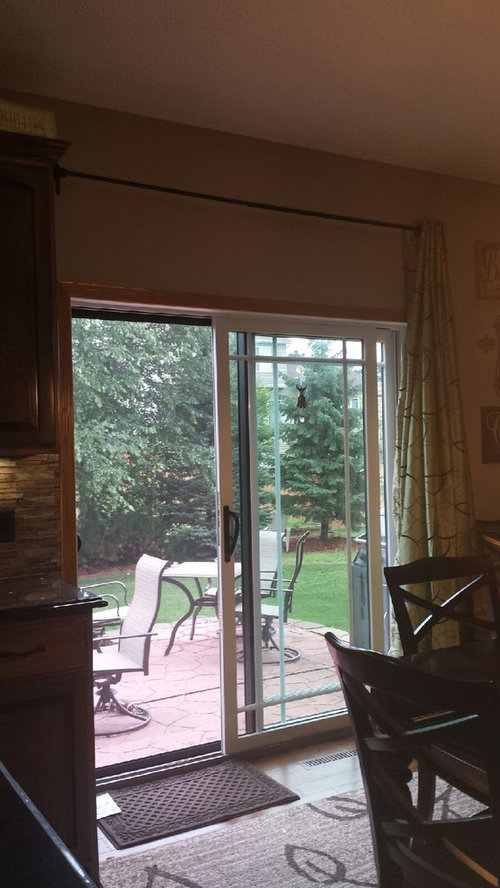 Patio Door Curtain Height Help, How To Measure Curtain Size For Sliding Glass Door