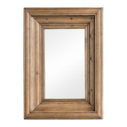 Vagabond Vintage - Small Rectangular Waxed Pine Mirror - Wall Mirrors