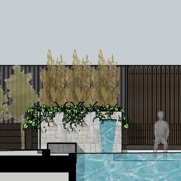 Al Fresco Living, outdoor design pool water feature