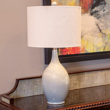 Anabelle Ceramic Table Lamp, French Blue