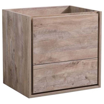 Fresca Catania 24" Wall Hung Rustic Wood Bathroom Cabinet in Natural