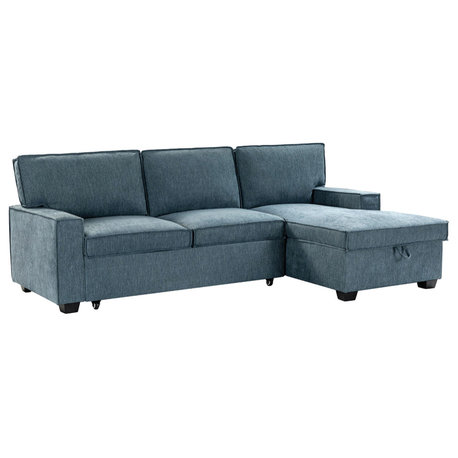 Out Sleeper Sectional, Blue