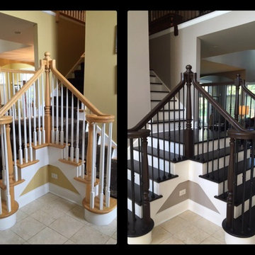 Before & After Remodeled Staircases
