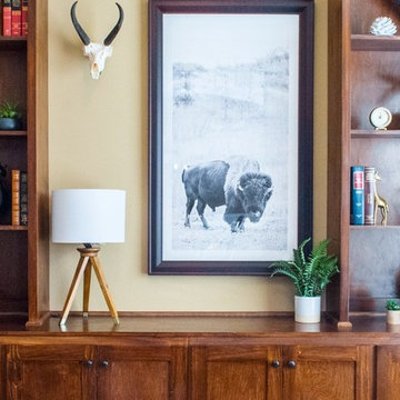 Masculine Office Built-In Design | Maple Grove, MN