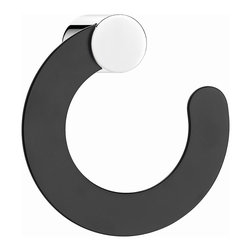Secret Bath. Towel Ring. Chrome-Black. Giselle Collection - Towel Rings