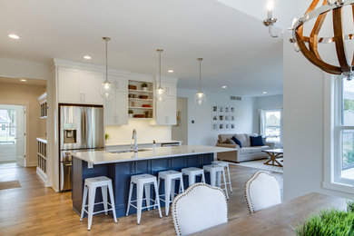 Example of a trendy home design design in Grand Rapids