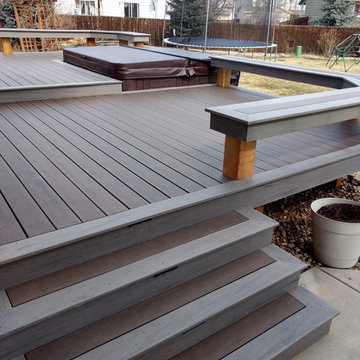 Custom FiberOn Deck and Cedar Pergola