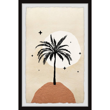 "Palm Tree Peak" Framed Painting Print, 8x12