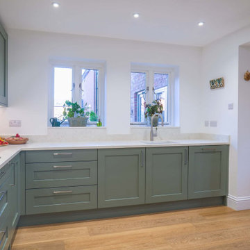 Green Shaker Kitchen in Mickleover