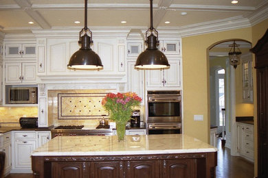 Elegant kitchen photo in Chicago