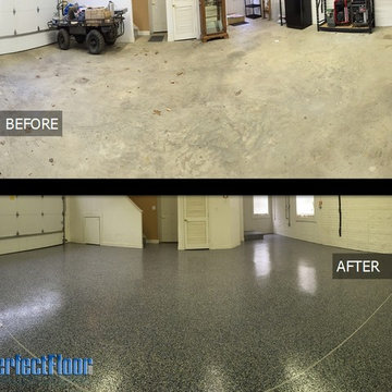 Residential Decorative Chip Epoxy Garage Floor