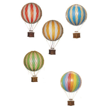 Floating the Skies Decorative Hot Air Balloon, True Green