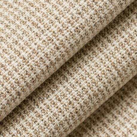 Natural Check Small Scale Houndstooth Tweed Upholstery Fabric by the Yard