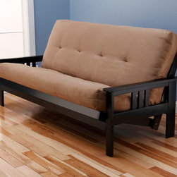 Monterey Black Futon | Suede Peat Futon Mattress - Products