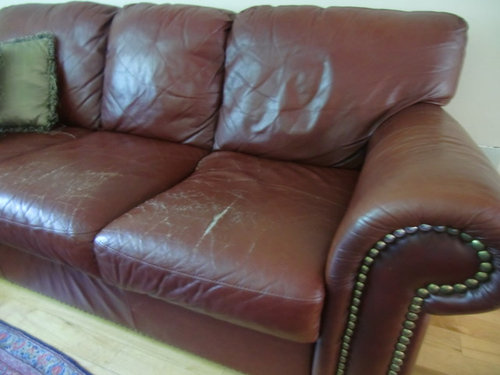 Leather Sofa Is Ruined Needs To Be, Leather Armchair Cushion Replacement