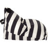 Wild Design Lab Alden Bean Bag Chair Cover, Black/White Stripes