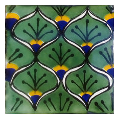 4"x4" Mexican Ceramic Handmade Tile #C056
