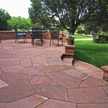 Longmont CO, Rustic Flagstone Patio