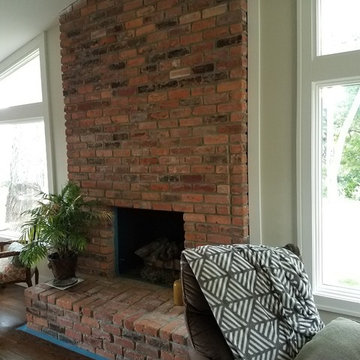 German Schmear on a Fireplace