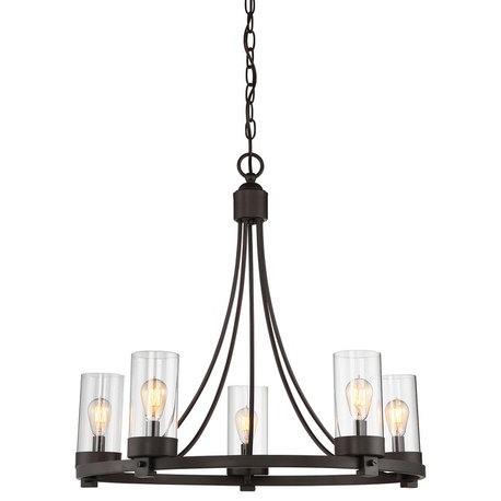 5-Light Chandelier, Oil Rubbed Bronze