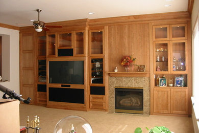 Example of a trendy living room design in Other