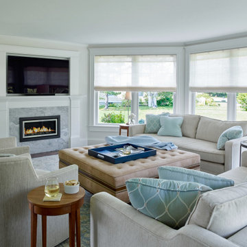 Crisp and Inviting Living Room