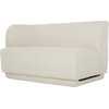 Yoon 2 Seat Chaise Sweet White, Left