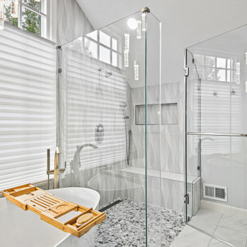Transitional Primary Bathroom Remodel Centreville, VA