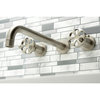 KS8058RX Wall Mount Tub Faucet, Brushed Nickel