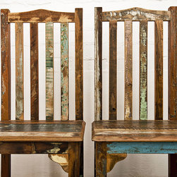 Reclaimed Wood Furniture from Crete - ダイニングチェア