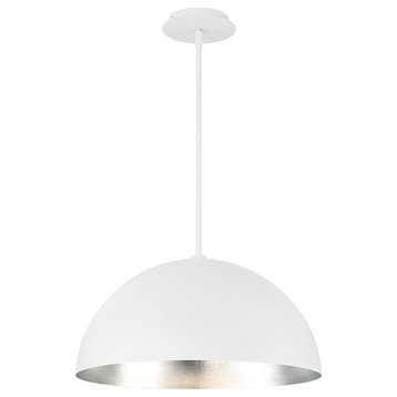 Modern Forms Yolo 18" LED Pendant in Silver Leaf
