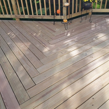 Spacious Wood Deck Design by Joliet, IL Deck Designer, Archadeck of Chicagoland