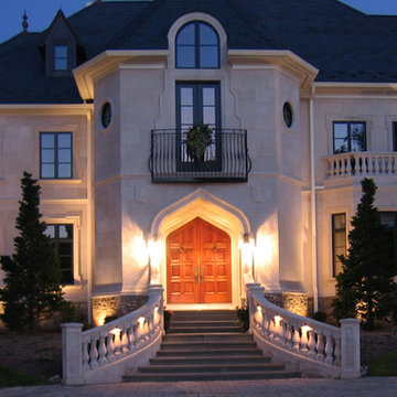 French Chateau Night Entry