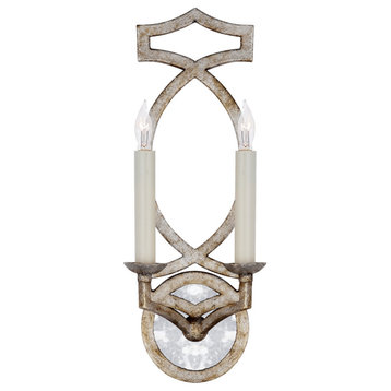 Brittany Wall Sconce, 2-Light, Venetian Silver, 15.75"H (NW 2311VS 2UZX8)