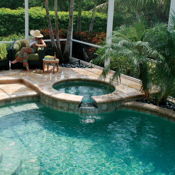 St Petersburg, Florida Kitchen Tropical Pool Spa