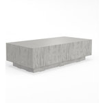 Sunset West - Antique Stone Rectangle Coffee Table - Complete your setting with a unique end table in our lightweight glass fiber reinforced concrete end tables. Featuring alluring silhouettes, these accent tables add interest to any space, indoors or out.
