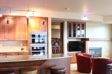 Transitional home design photo in Seattle