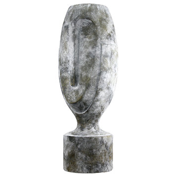 Stoic Polyresin Vase, Stone, Large