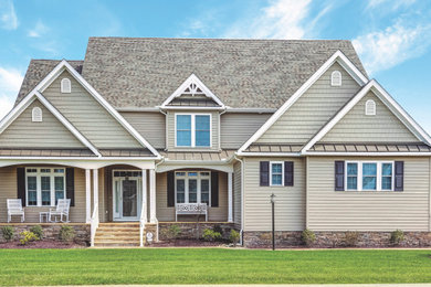 Inspiration for a coastal exterior home remodel in Other
