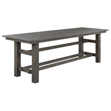 Ferrand Rustic Farmhouse Counter Height Dining Table Grey